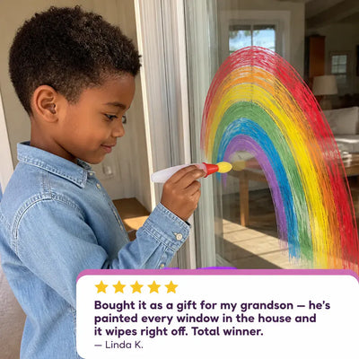 Sidewalk Chalk Paint Brush Set (6 Colors)