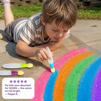 Sidewalk Chalk Paint Brush Set (6 Colors)